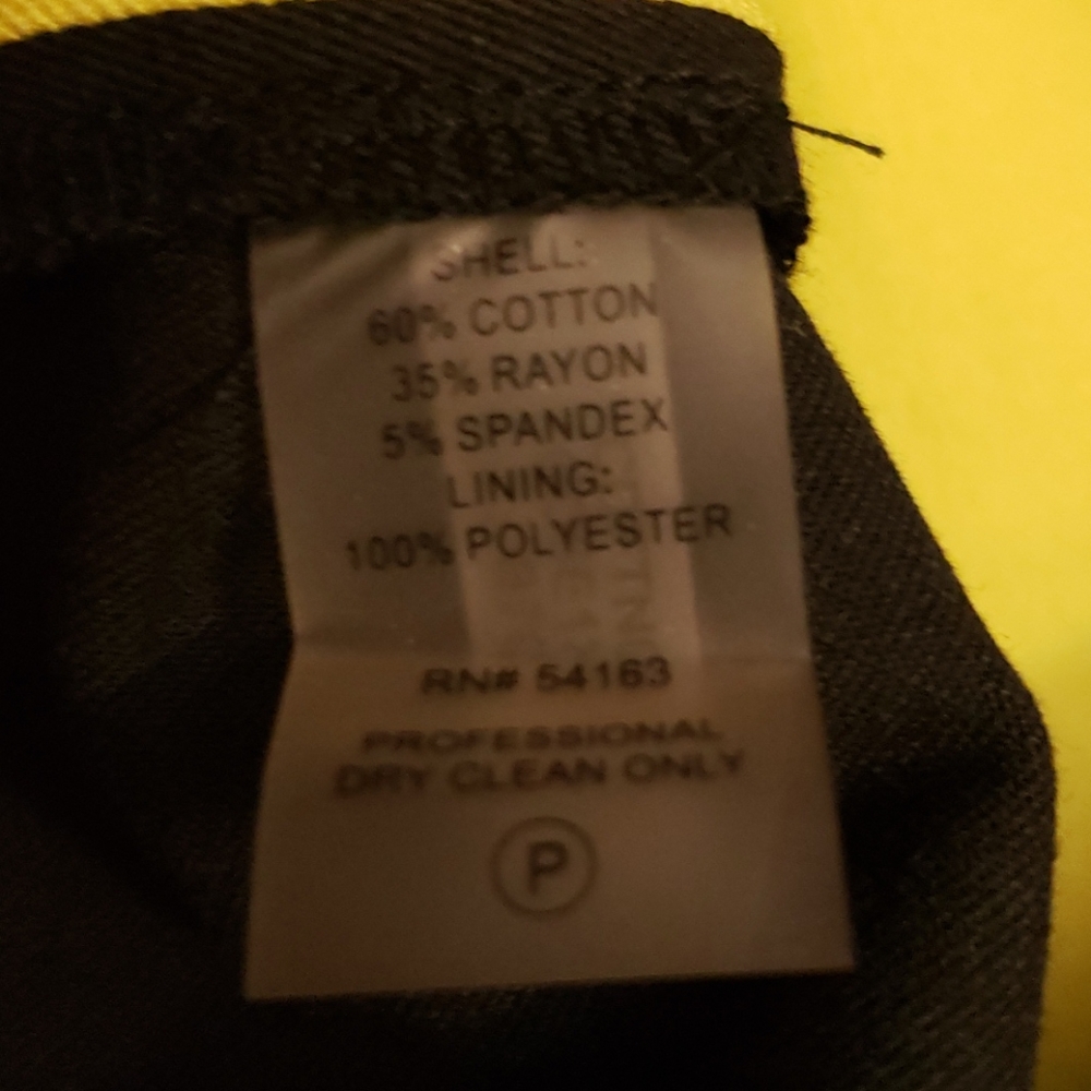 Calvin Klein  b7c blk/wht/ citron Dress Size 14 - Picture 15 of 16